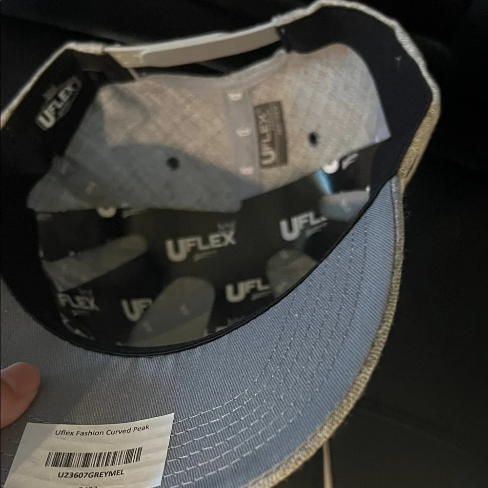 # 0885+ Unisex Gray International Home Headwear UFlex Cap with Logo - Picture 6 of 6